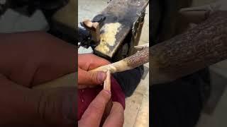 How to make a walking cane. Duck head walking stick
