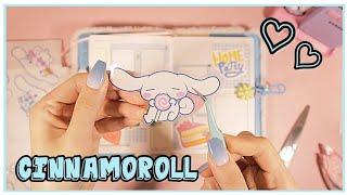 Cinnamoroll Journaling With Stickers🩵 Cute Scrapbooking ASMR diy | collazip