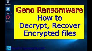 Geno virus (ransomware). How to decrypt .Geno files. Geno File Recovery Guide.