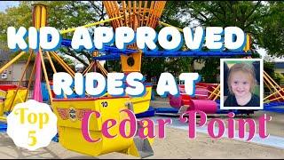 BEST KID APPROVED RIDES at CEDAR POINT in 4K || Top 5 rides for kids and the family Cedar Point 2020