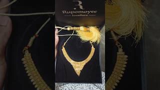 Light Weight Gold Necklace design #shorts #necklace #weddingnecklace #latestdesignsbyruhi #gold