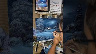 An Easy Winter Painting You Can Do ! Art is fun