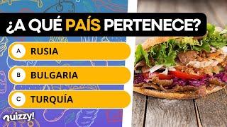 ADIVINA el PAÍS por su COMIDA  | COMIDA por PAÍSES | QUIZZY!