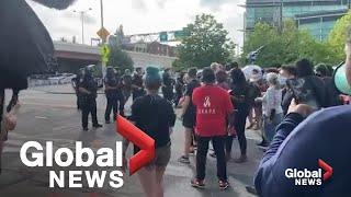 Police in Rochester, NY rush demonstrators protesting death of Daniel Prude