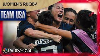 Alex Sedrick ERUPTS on final play for Team USA women's rugby history | Paris Olympics | NBC Sports