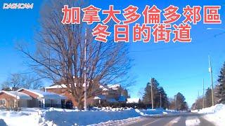 【街景】大雪後的加拿大普通街區景色  #vlog #暴雪 #多伦多大雪 #加拿大生活