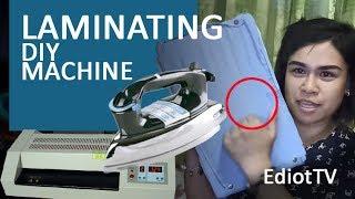 DIY How to laminate using Flat Iron | EdiotTV