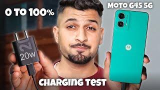 Moto G45 5G Charging Test 20w | 0 to 100%