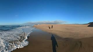 Harry Spezial vor 3 Jahren....Geisterstrand... 21.1 21 mit der Insta 360 Grad an den Dünen...