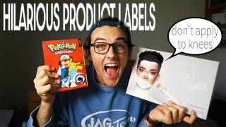 READING HILARIOUS PRODUCT LABELS | JACOB GOLDING