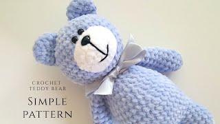 SIMPLE crochet teddy bear tutorial part 1 / beginner friendly