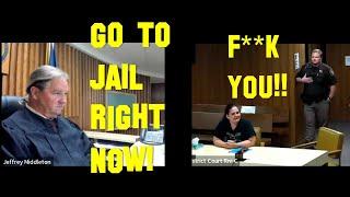 Unbelievable! Injured Plaintiff Karen Goes Manic on Judge Middleton: Contempt of Court!!
