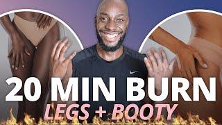 20 Min Legs & Glutes - Lower Body Fat Burning Workout For Women