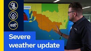 Severe Weather Update Thurs 26 Dec 24: Damaging winds and dangerous fires for south-east AUS