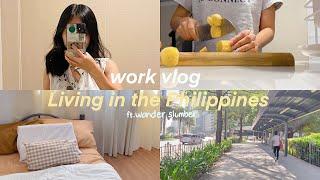 work vlog | 9-5 office life, going to the market, banana pancakes, good sleep ft wonder slumber