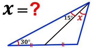 Can you find the value of angle X? | (Trigonometry) | #math #maths | #geometry