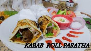 Kabab roll paratha | Roll paratha recipe | Paratha roll #kababroll #paratharoll #farhanasiddiqui