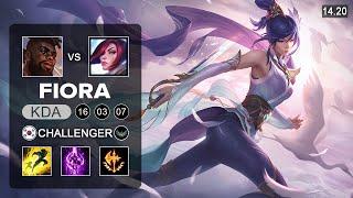 Fiora vs K'Sante Top - KR Challenger - Patch 14.20 Season 14