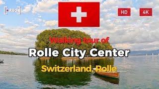 Rolle, Switzerland| Short Walking tour of London City Center | 4k 60fps