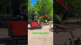 Youtop mini excavator with grabber #shorts #construction #youtop #excavator