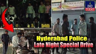 Hyderabad Police Late Night Special Drive In Old City, Eight Arrested | IND Today