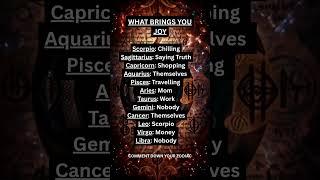 WHAT BRINGS YOU JOY #zodiacsign #astrology #astrologysigns #leo #realitycheck #fyp #zodiacfacts #leo