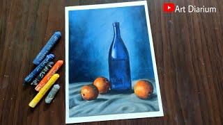 Still Life Drawing with Oil Pastel - Step by Step