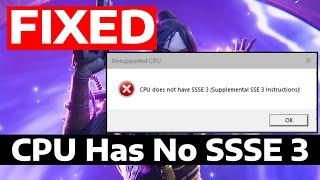 How To Fix Apex Legends Unsupported CPU Does Not Have SSSE3