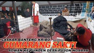 BANTENG GUMARANG SAKTI | LASKAR BANTENG KRIBO SOWAN KE PUNDEN MAKAM DESA PUJON NGABAB