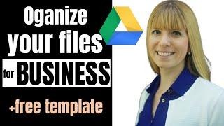 How to ORGANIZE GOOGLE DRIVE for business | folder structure tutorial for business| Habitsinprogress