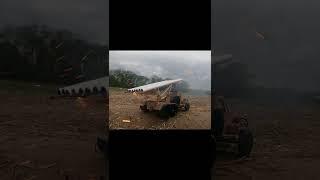  ROCKET LAUNCH FROM CARDBOARD CAN SHOOTING AND RIDING! DIY KATYUSHA! #short