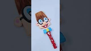 DIY Cartoon Brush ...WOW  Waste painting Brush Re-use idea #shorts #youtubeshorts #diy #craft