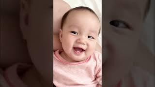 希望以后你都可以这样无忧无虑的笑#人类幼崽我先rua了 #萌娃 #人类幼崽迷惑行为大赏 #小宝宝摆摆 #治愈系笑容
