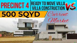 Precinct 4 - 500 Sqyd - Ready to Move Villa V/S Villa Construction - Bahria Town Karachi