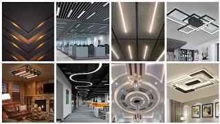 Simple And Modern Metal Ceiling Design | Contemporary Metal Roof And Fan Ceiling  | New LED Ceiling