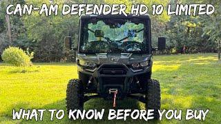 Can-Am Defender HD 10 Limited Walk Around | What To Know Before You Buy |