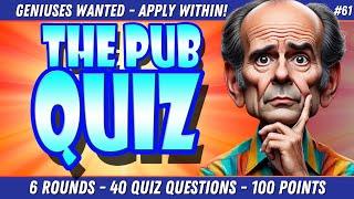 40 Epic PUB QUIZ QUESTIONS to Test your TRIVIA & GENERAL KNOWLEDGE!