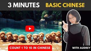 Learn Chinese in 3 Minutes Beginners Episode 6 - how to count from 1 to 10 in Mandarin Chinese