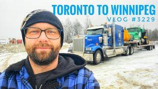 TORONTO TO WINNIPEG | My Trucking Life | Vlog #3229