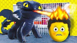 СБЕГИ ОТ БЕЗЗУБИКА ПРИРУЧИТЬ ДРАКОНА ТЮРЬМА в ROBLOX!