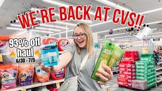  CVS Haul Week 2!! (6/30-7/6) I scored 93% off everything!!