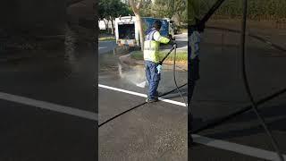 Dubai road washing #dubai #washing #cleaning