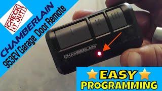 Chamberlain 953EV Garage Door Opener Remote Programming Video