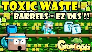 SUPER PROFIT FROM TOXIC WASTE BARRELS!! | GrowTopia Profit | GrowTopia