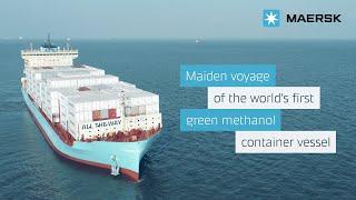 Maiden voyage of the World's first container vessel sailing on green methanol