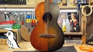 Old Parlor Guitar, Refinish And Repair