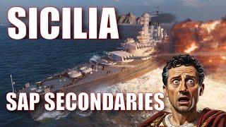 Sicilia Italian Regia Marina Battleships World Of Warships: Secondary Captain Build Wows BB Guide!