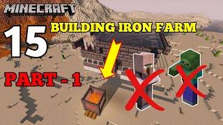 Minecraft: Building Iron Farm Without Villager And Zombie Part-1 || Spk Freestyler
