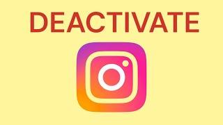 How To Deactivate the Instagram Account