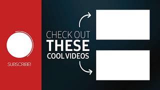 YouTube End Screen Outro [Royalty-Free / No copyright / Stock Video]